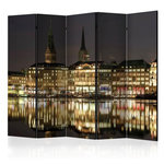 Paris Prix Paravent 5 Volets  Night in Hamburg  172x225cm