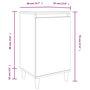 Voir la diapositive 6 : VIDAXL Table de chevet chene fume 40x35x70 cm bois d'ingenierie