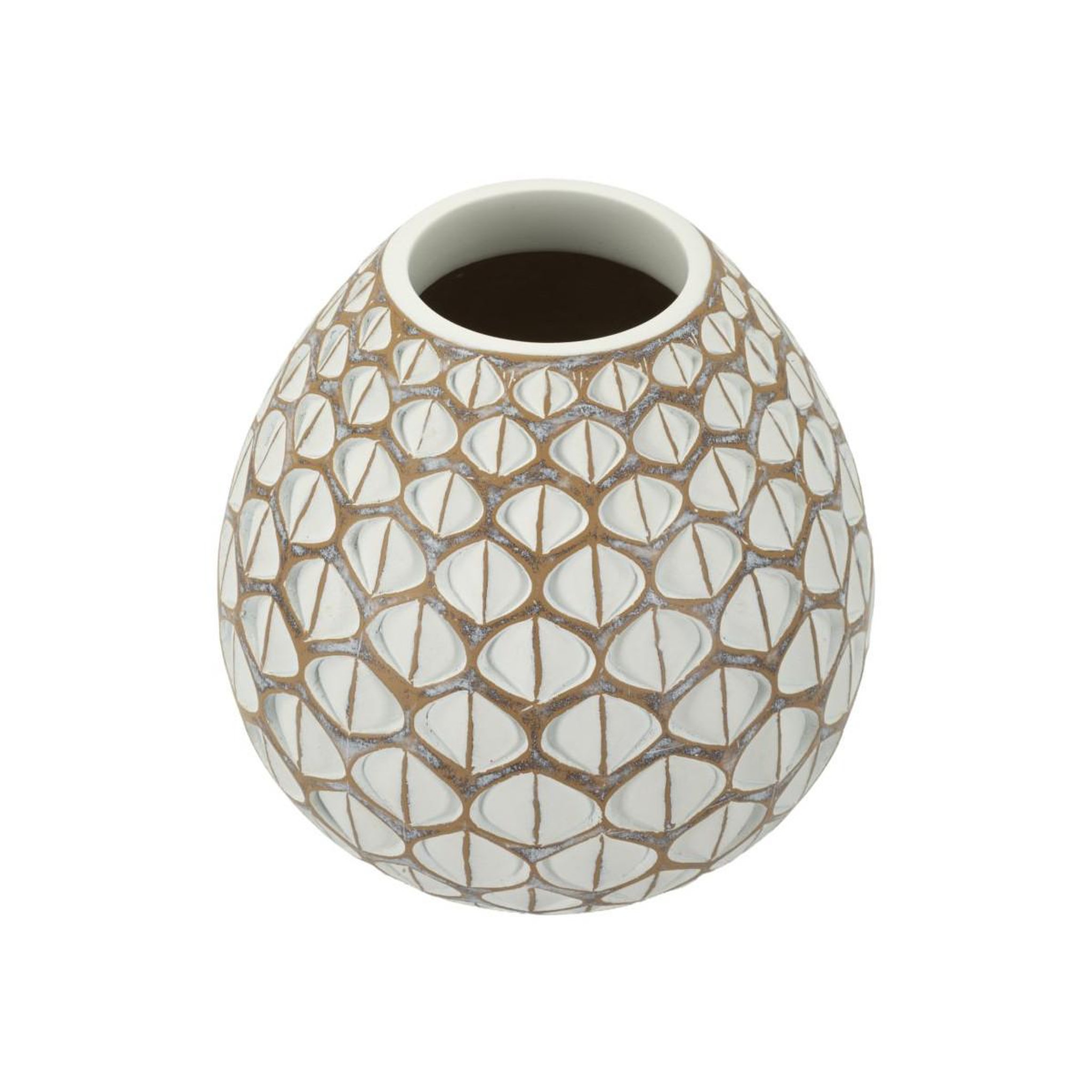 Voir la diapositive 2 : Paris Prix Vase déco en résine  tibet  27cm multicolore