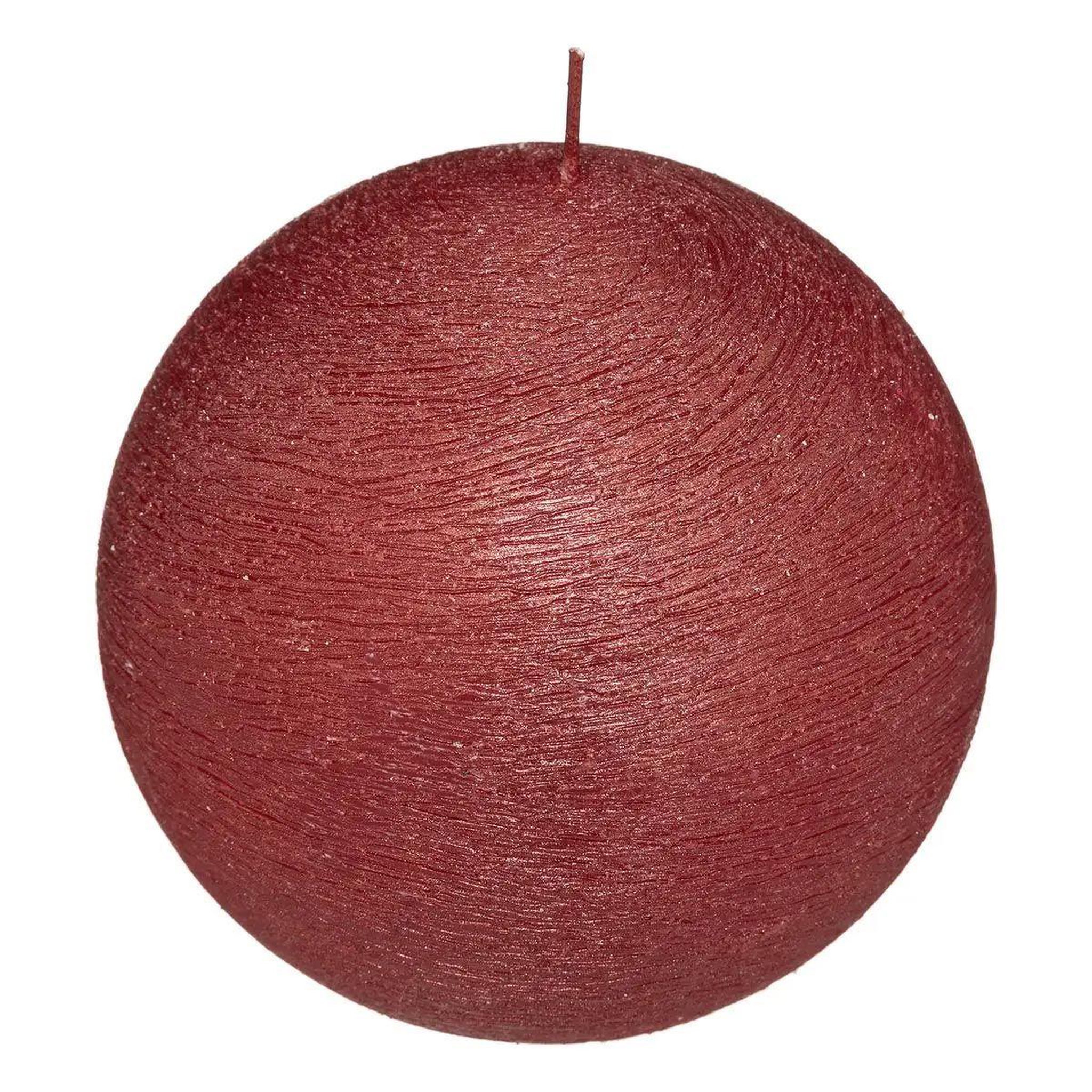 ATMOSPHERA Bougie boule déco  colorama  380g rouge