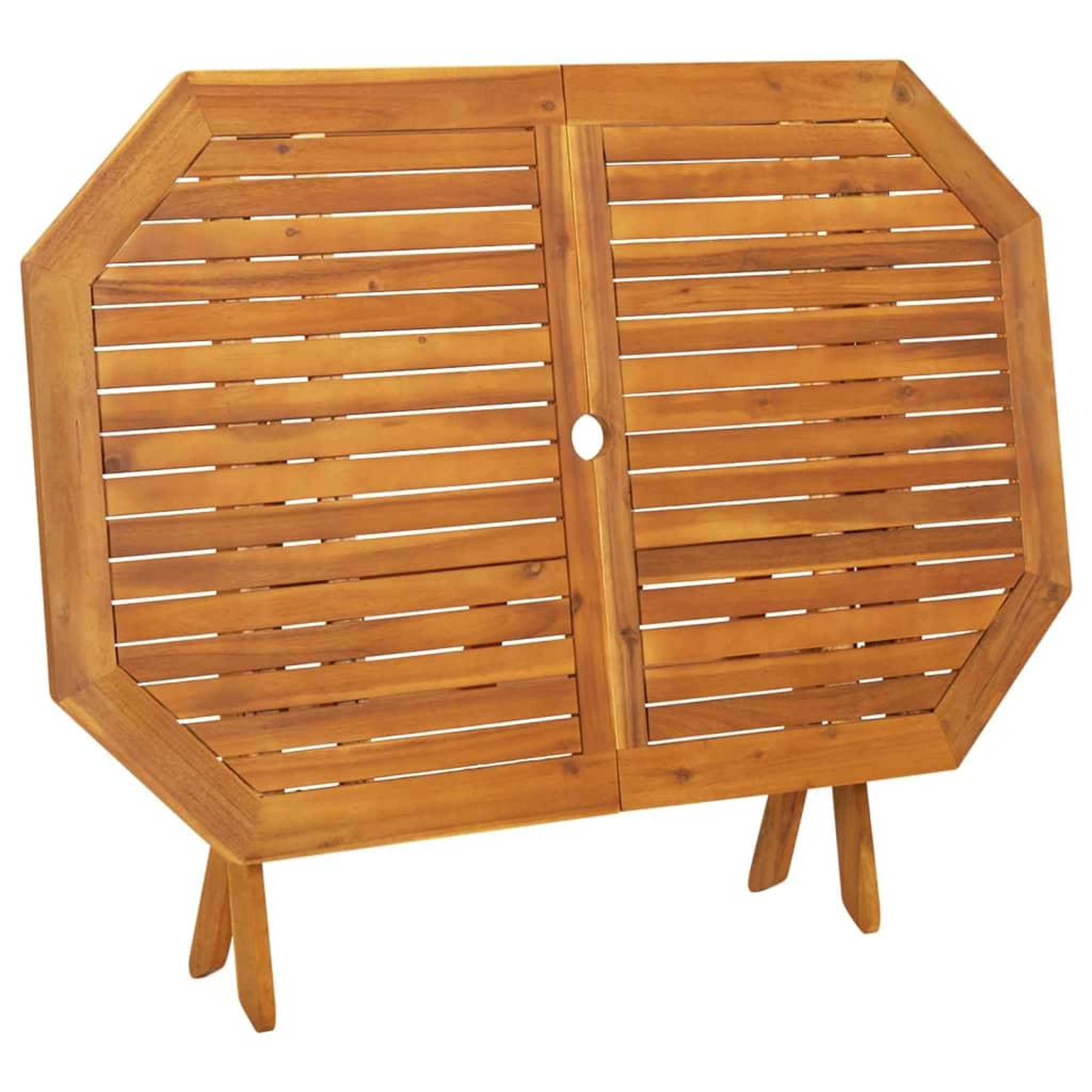 Voir la diapositive 4 : VIDAXL Ensemble a manger de jardin 5 pcs Bois d'acacia solide
