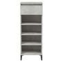 Voir la diapositive 5 : VIDAXL Etagere a chaussures Gris beton 40x36x105 cm Bois d'ingenierie