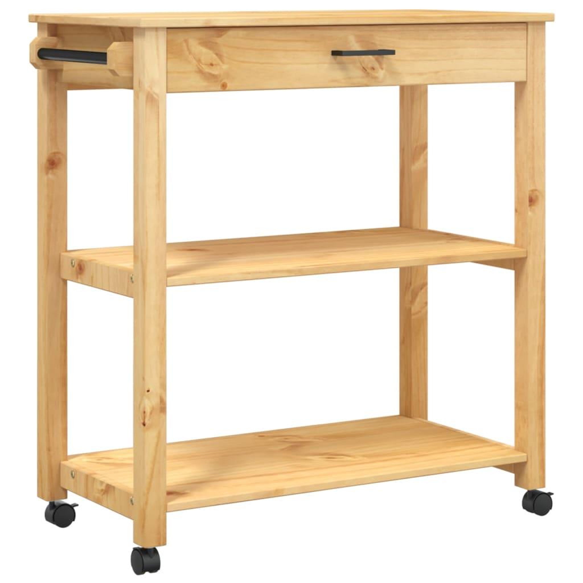 Voir la diapositive 2 : VIDAXL Chariot de cuisine MONZA 84x40x90 cm bois massif de pin
