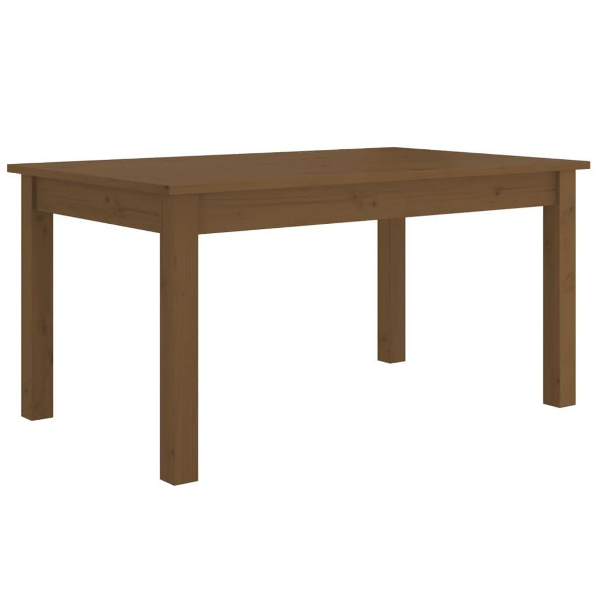 VIDAXL Table basse Marron miel 80x50x40 cm Bois massif de pin