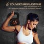 Voir la diapositive 6 : HOMCOM Lot de 3 kettlebells 2,2/4,5/6,8 Kg - prise ergonomique - entraînement musculaire & haltérophilie - PVC noir