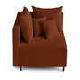 Voir la diapositive 1 : LISA DESIGN Edinburg - module d'assise d'angle gauche - en velours côtelé