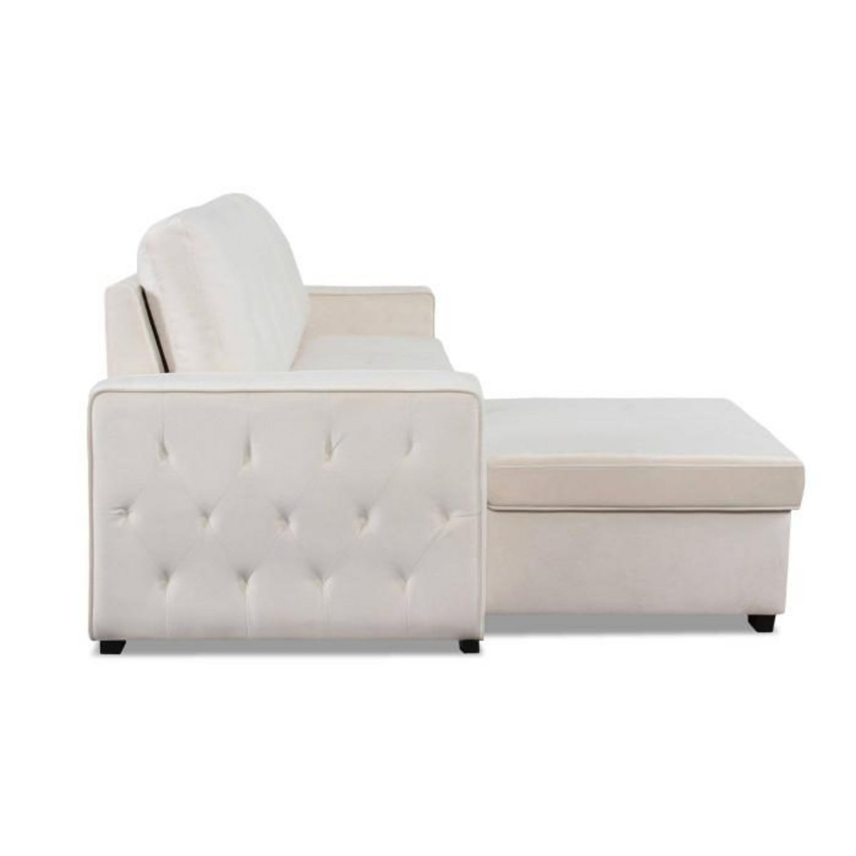 Paris Prix Canapé d'Angle Convertible  Rabano  230cm Beige