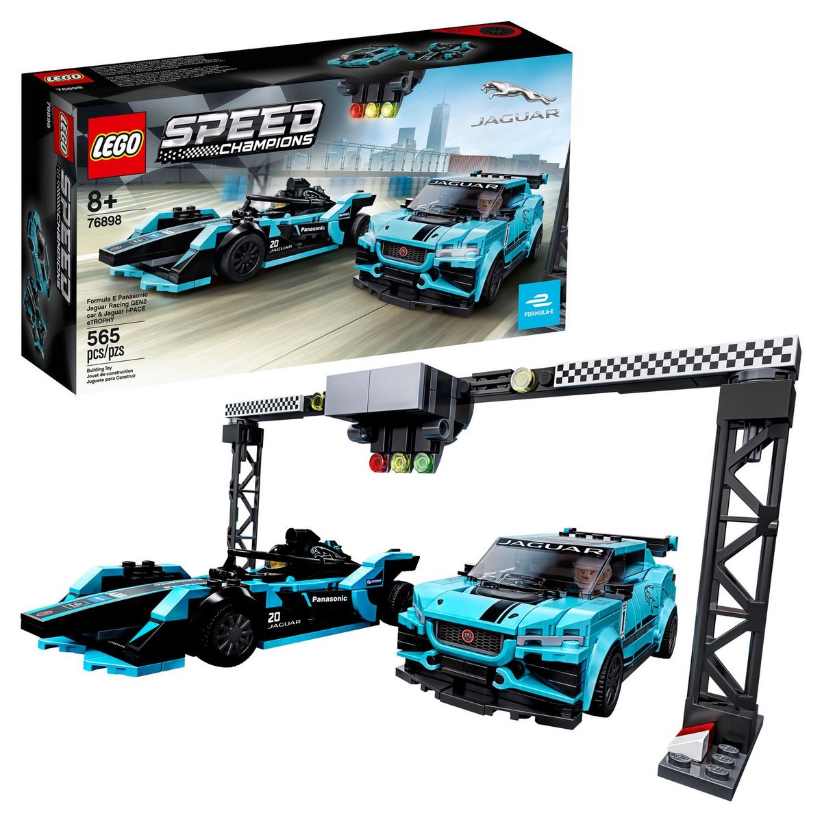 LEGO Speed Champions 76898 - TBD Jaguar Formule E & Jaguar I-PACE eTROPHY