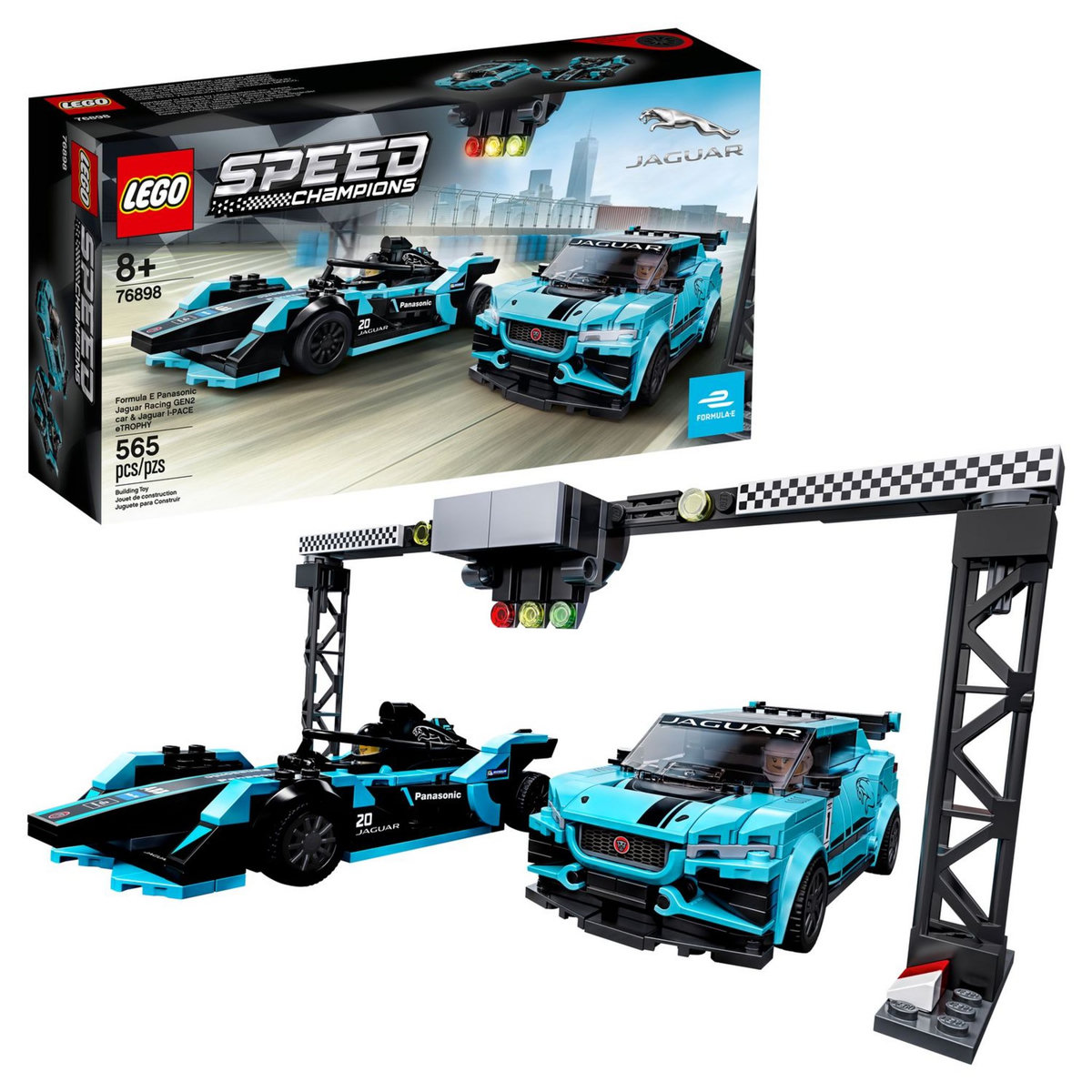 LEGO Speed Champions 76898 - TBD Jaguar Formule E & Jaguar I-PACE eTROPHY