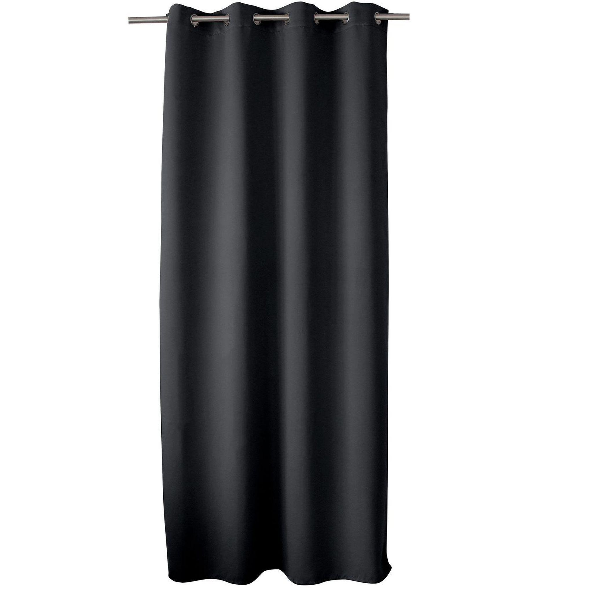 TOILINUX Rideau occultant grande hauteur REGLISSE. Coloris disponibles : Noir, Gris