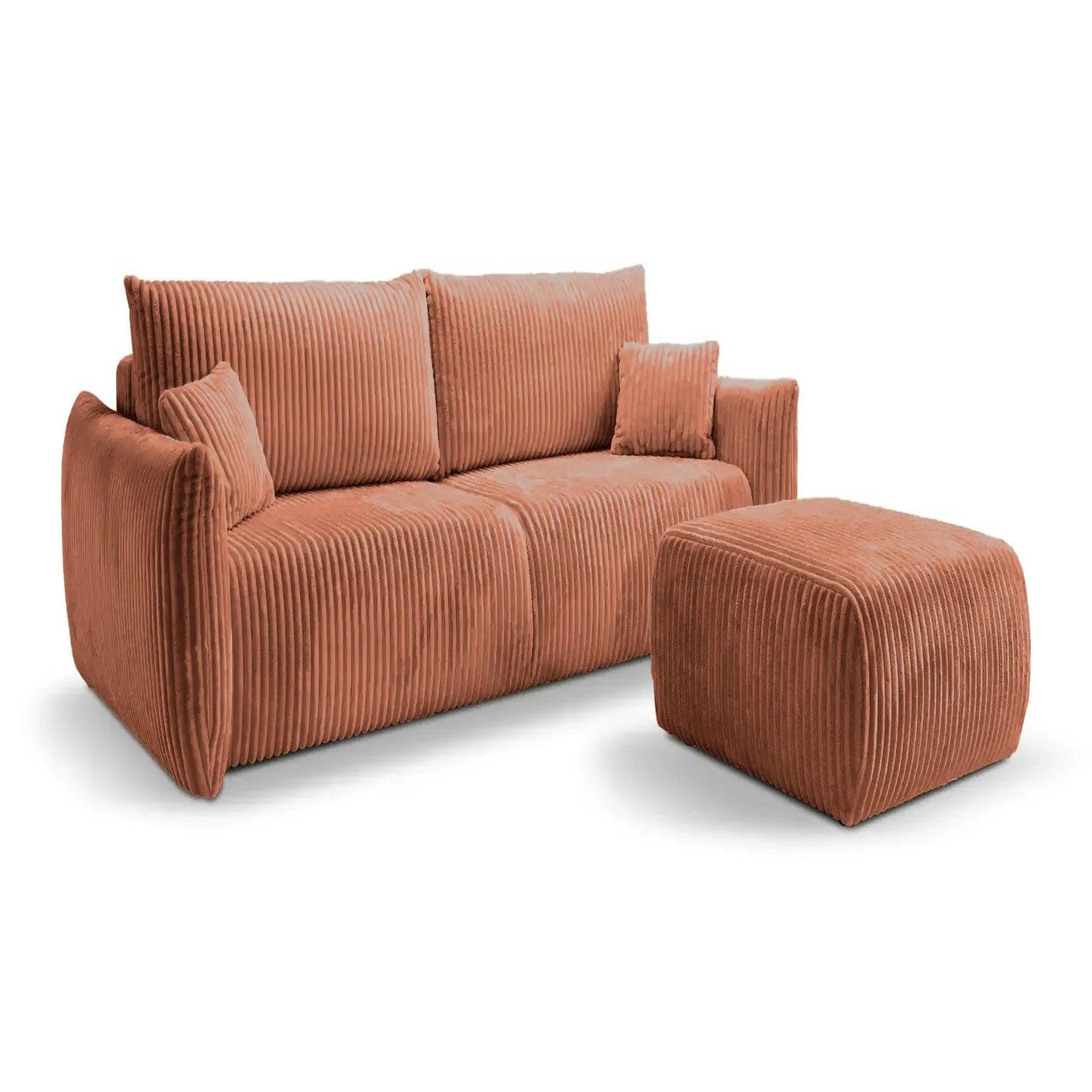 Voir la diapositive 6 : CASANOVA PARIS Elio - pouf velours côtelé
