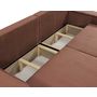Voir la diapositive 5 : BEST MOBILIER Cezanne - canapé droit 3 places convertible avec coffre en velours côtelé