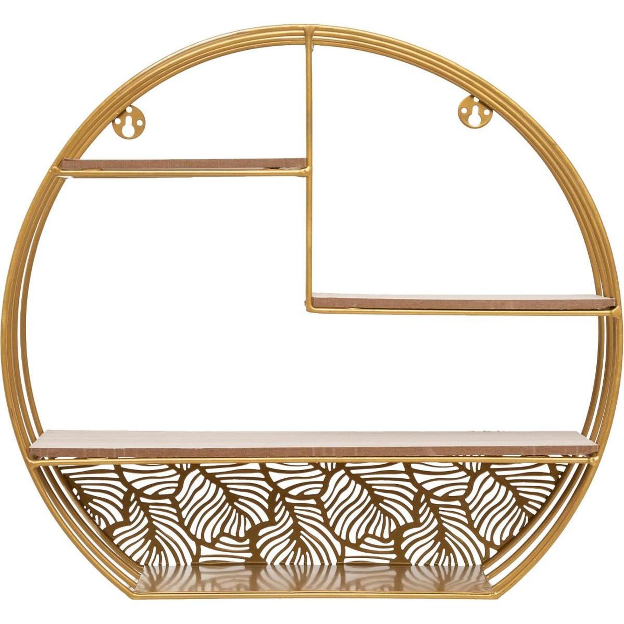 Voir la diapositive 2 : ATMOSPHERA Étagère murale 4 niveaux  palmer  39cm or