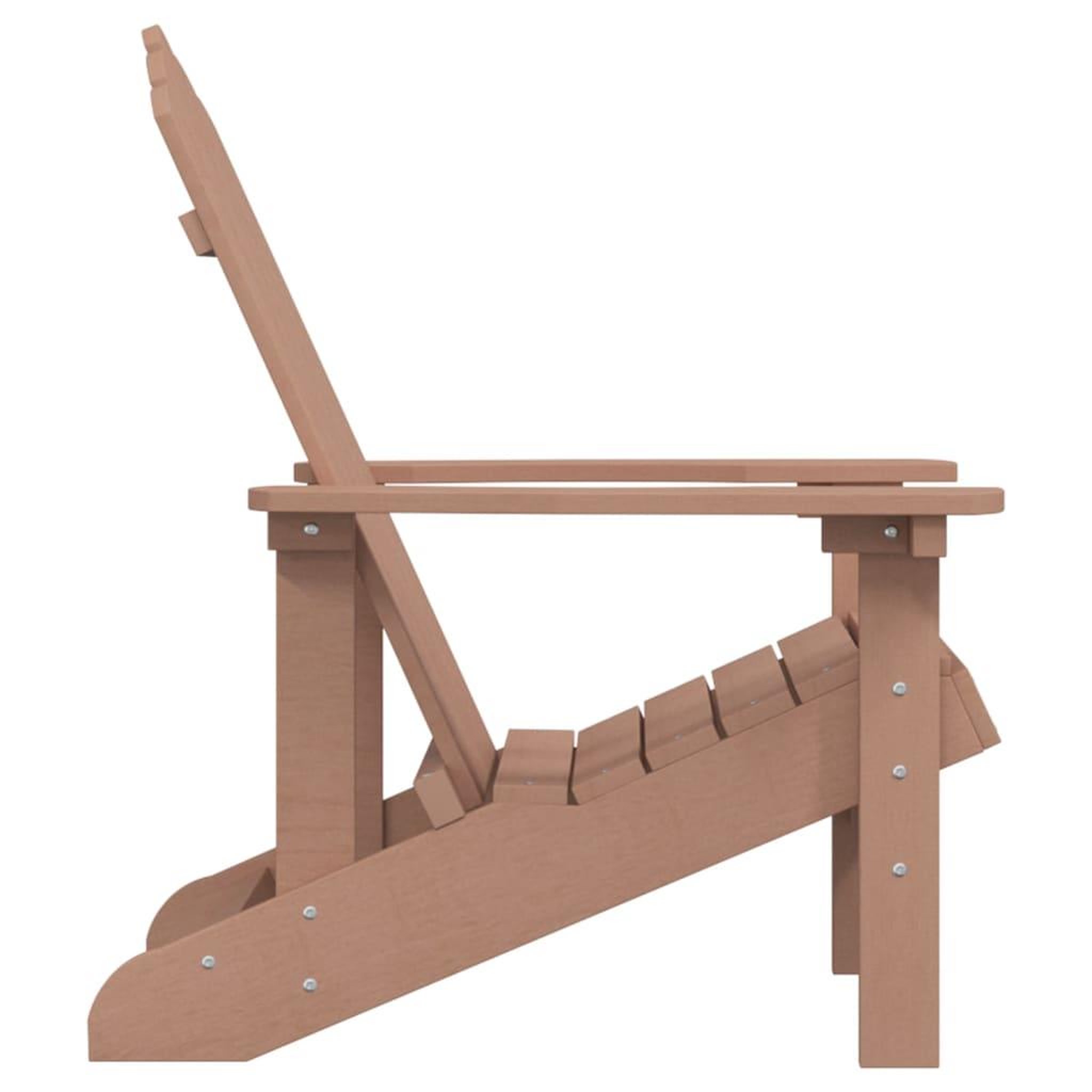 Voir la diapositive 4 : VIDAXL Chaise Adirondack de jardin PEHD marron