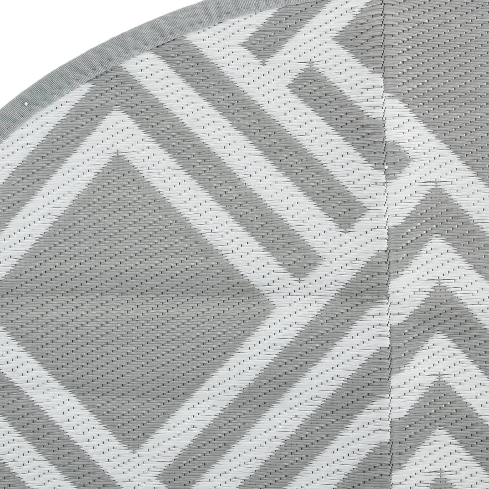 Voir la diapositive 5 : VIDAXL Tapis d'exterieur ARAKIL gris Ø160 cm PP