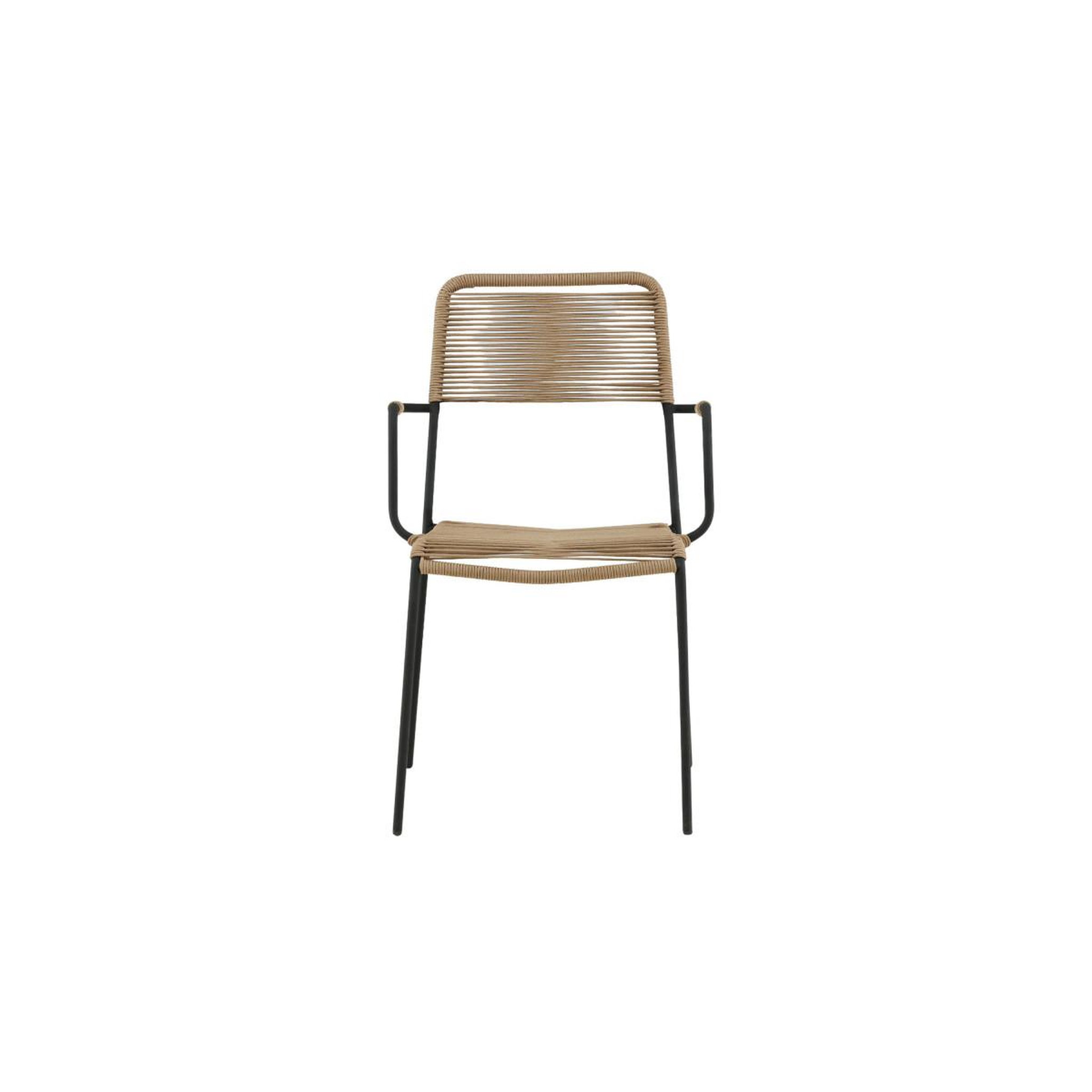 Voir la diapositive 2 : Paris Prix Chaise de jardin  lindos  85cm naturel & noir