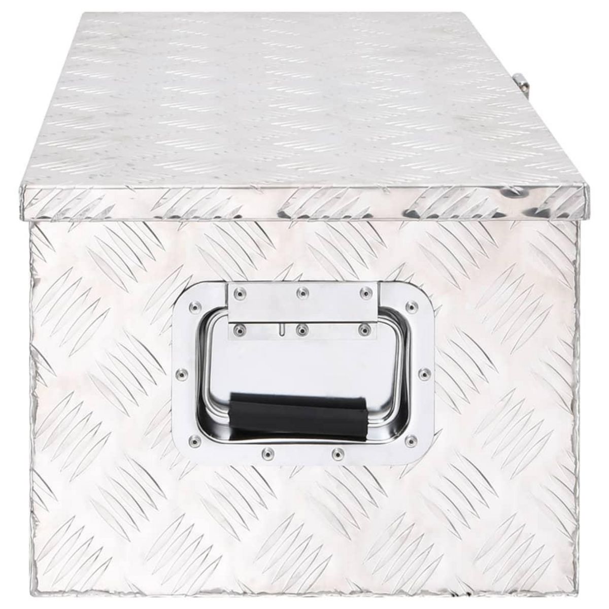 VIDAXL Boîte de rangement Argente 80x39x30 cm Aluminium