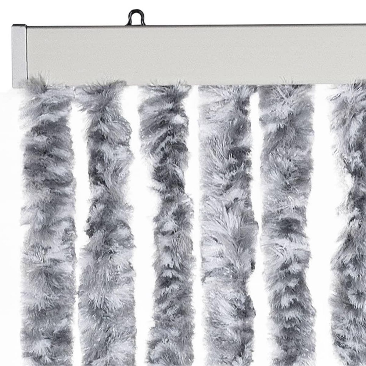 VIDAXL Moustiquaire Argente 56x200 cm Chenille