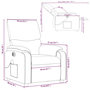 Voir la diapositive 6 : VIDAXL Fauteuil de massage inclinable electrique Taupe Tissu