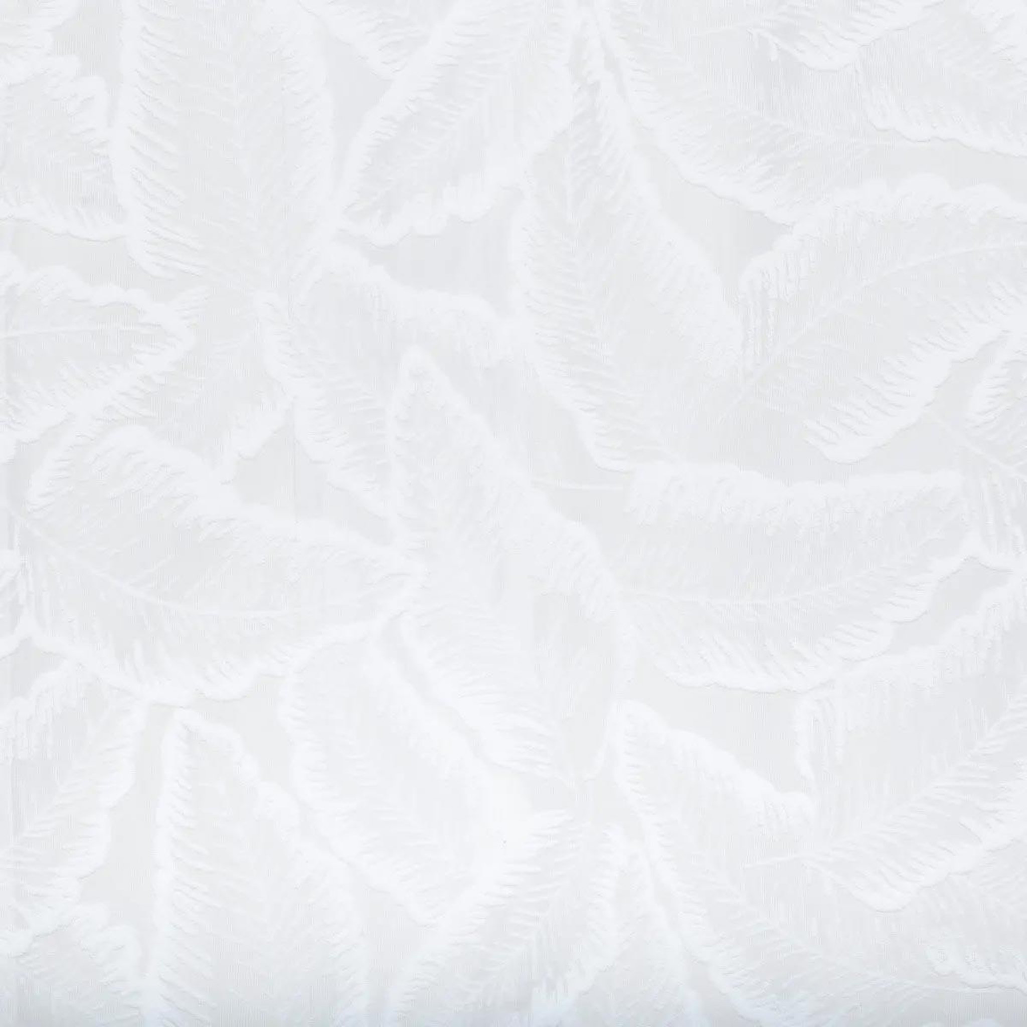 Voir la diapositive 2 : ATMOSPHERA Rideau voilage motifs feuilles  lazi  140x240cm blanc