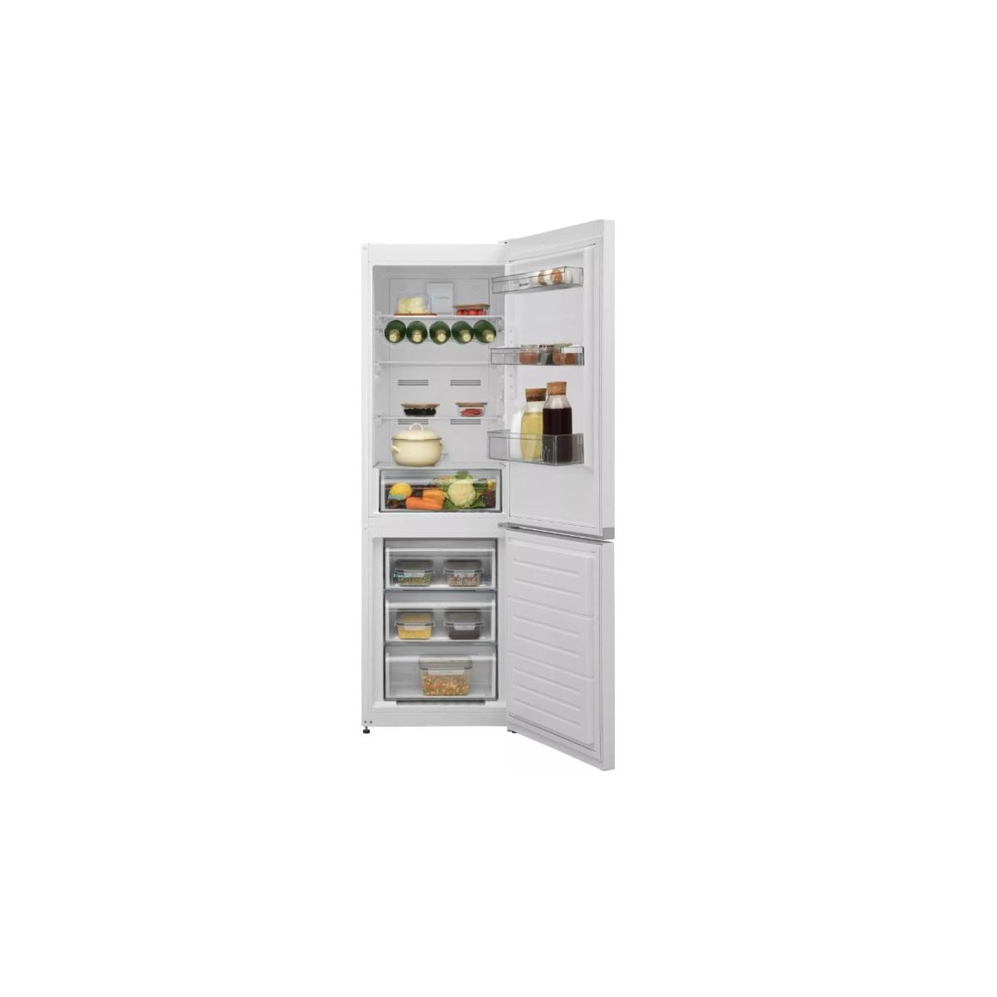 Voir la diapositive 4 : Sharp Réfrigérateur combiné 60cm 294l blanc - sjfba09dmxwe