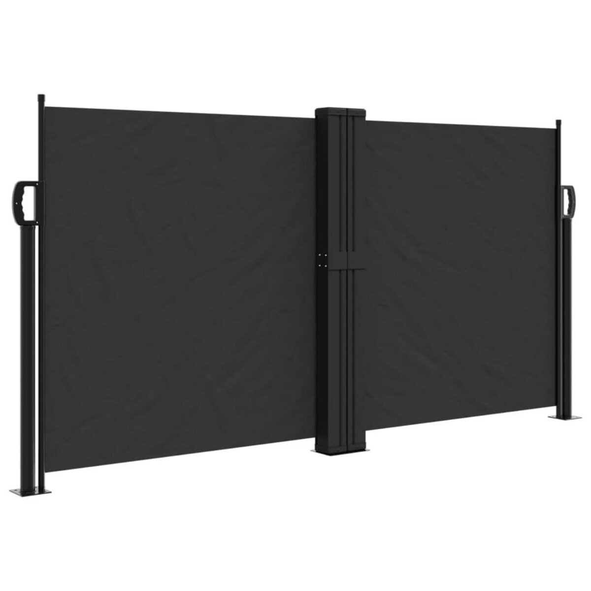 VIDAXL Auvent lateral retractable noir 120x1000 cm