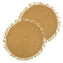 Voir la diapositive 1 : HABITABLE Lot de 2 sets de tables ronds en jute FILI