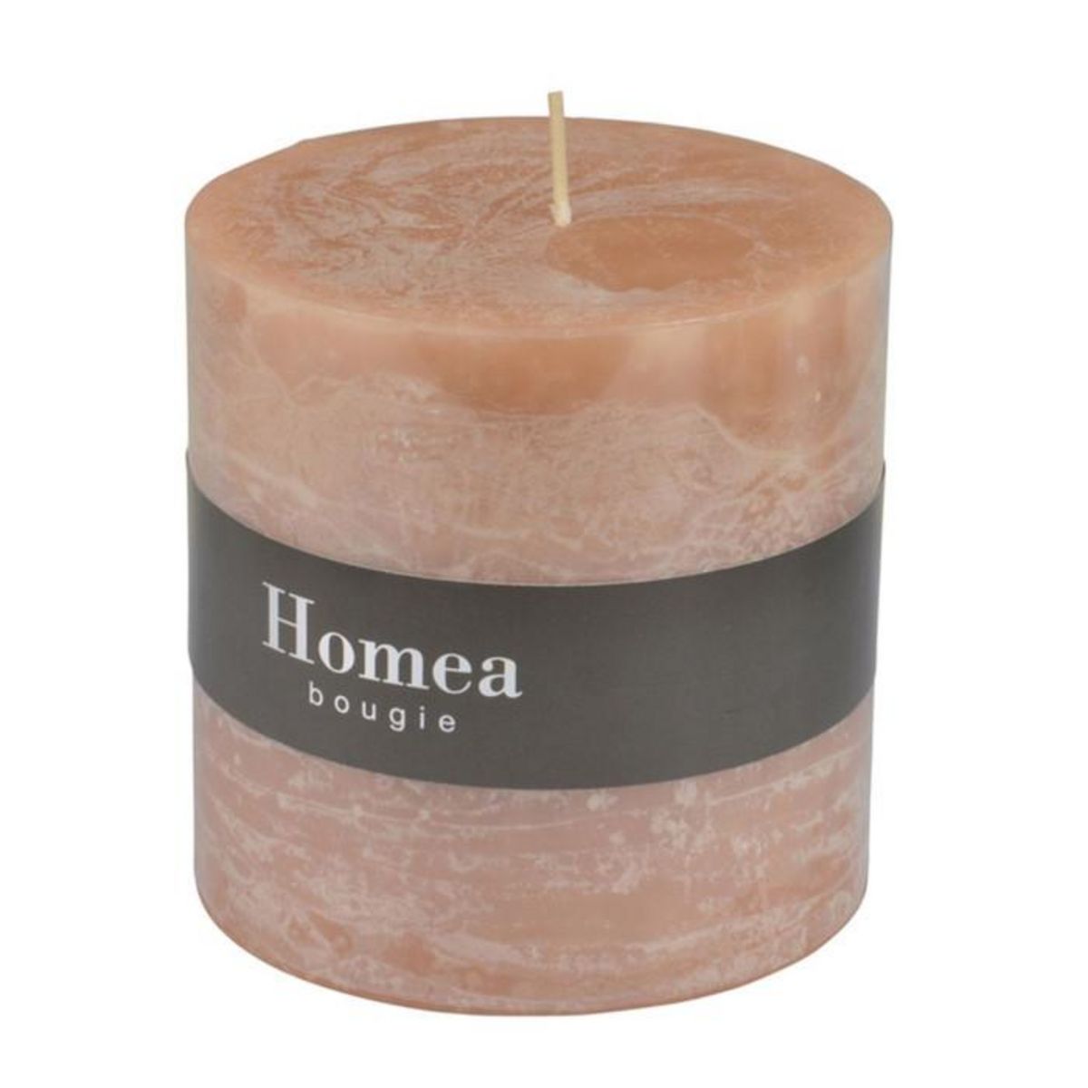 Paris Prix Bougie Pilier Ronde Déco  Rustique  10cm Taupe