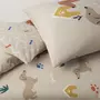 FUTURE HOME Parure de lit enfant en coton 57 fils imprimé 140x200cm