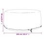 Voir la diapositive 6 : VIDAXL Housse pour meubles de jardin 10 œillets Ø260x90 cm rond