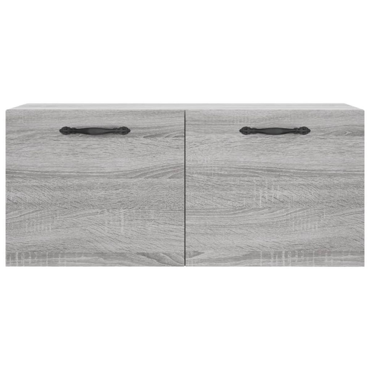 VIDAXL Armoire murale sonoma gris 80x36,5x35 cm bois d'ingenierie
