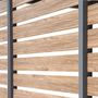 Voir la diapositive 5 : SWEEEK Persienne 100 cm pour pergola bioclimatique Triomphe aluminium effet bois anthracite