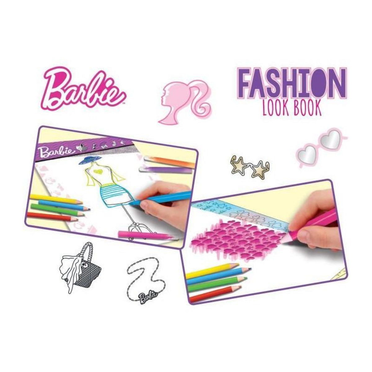 LISCIANI GIOCHI Livret de création collection de mode - Barbie sketch book fashion look - LISCIANI