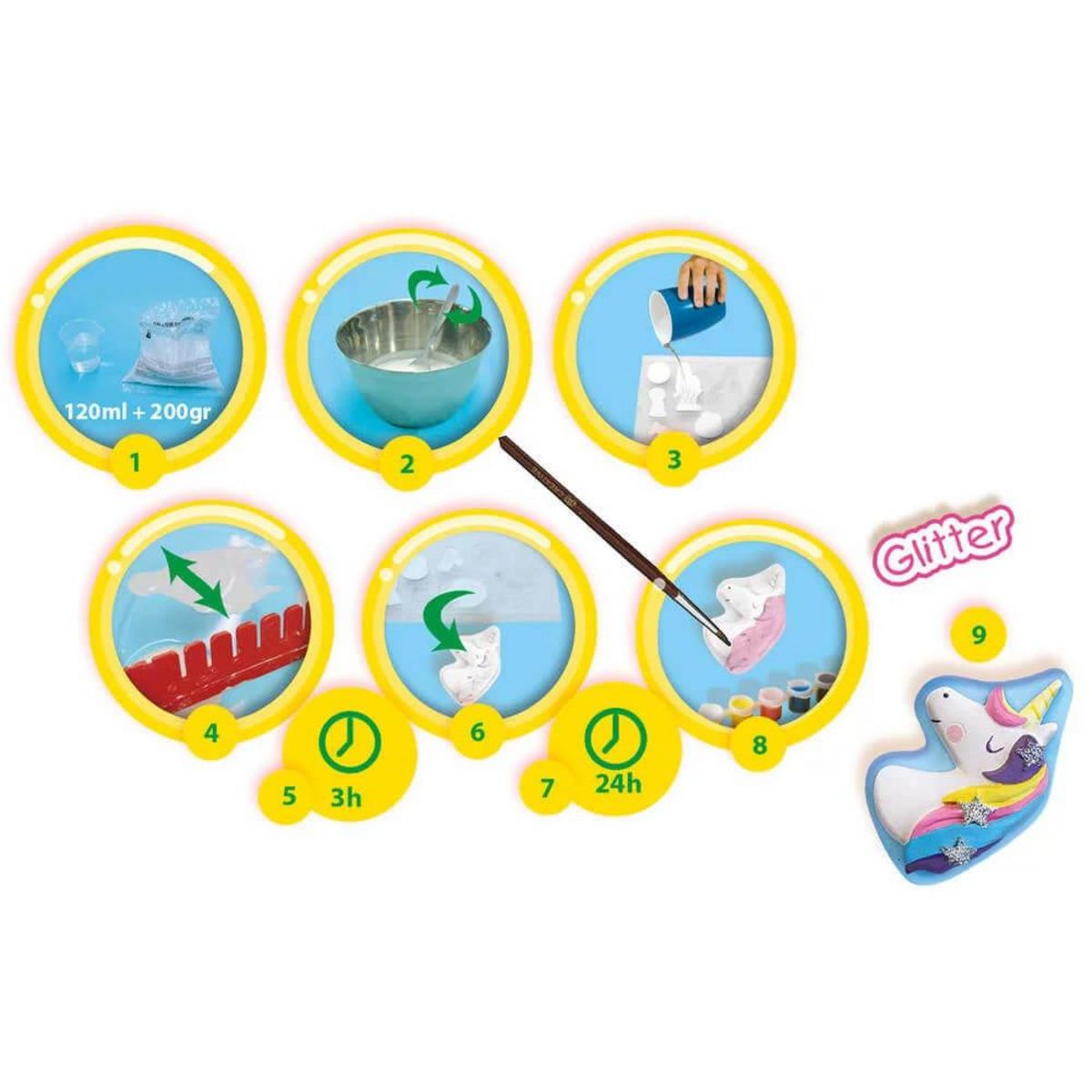 SES Creative Moulage et peinture : Licornes