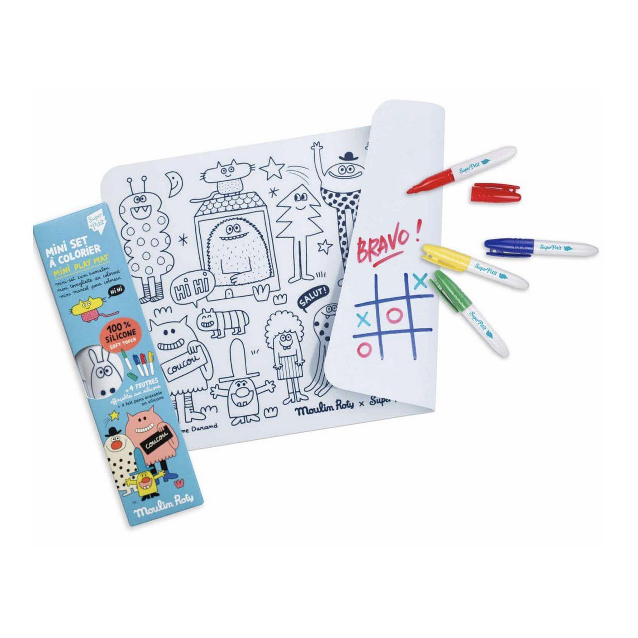 Voir la diapositive 2 : SUPER PETIT Mini set a colorier - les schmouks