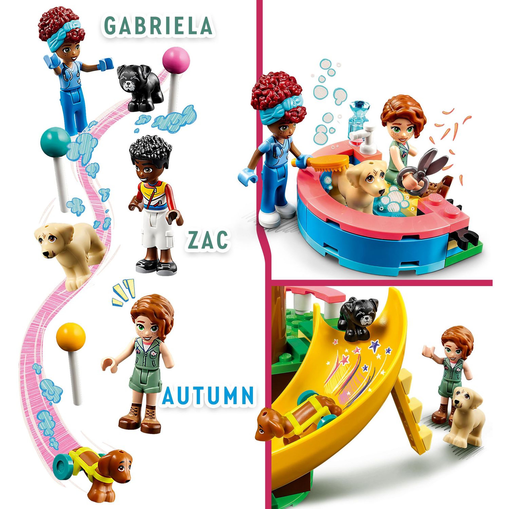 Voir la diapositive 5 : LEGO Friends 41727 Centre de sauvetage canin, Jouet Vétérinaire, avec Mini-poupées