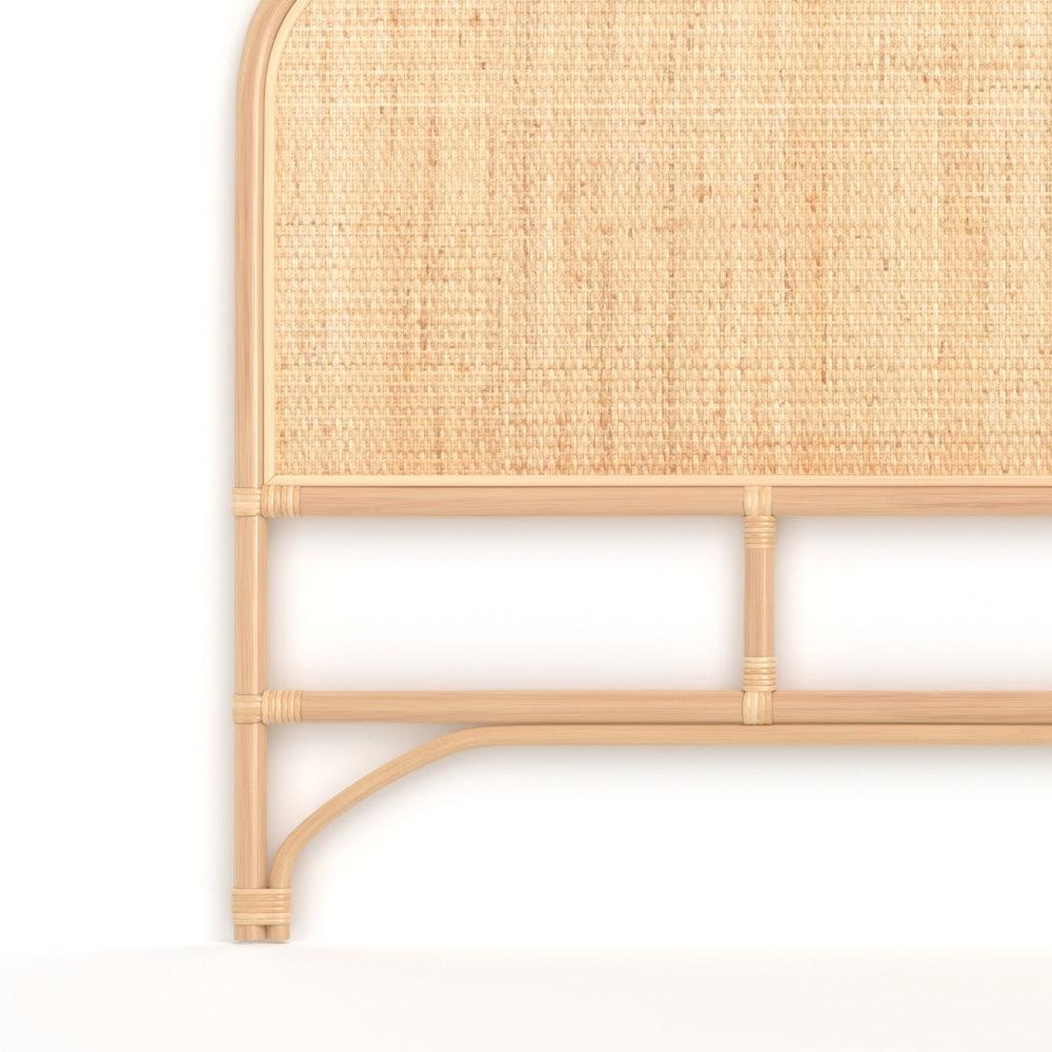 Voir la diapositive 6 : MAISON PAVANE Tête de lit 180 cm en rotin naturel-grace
