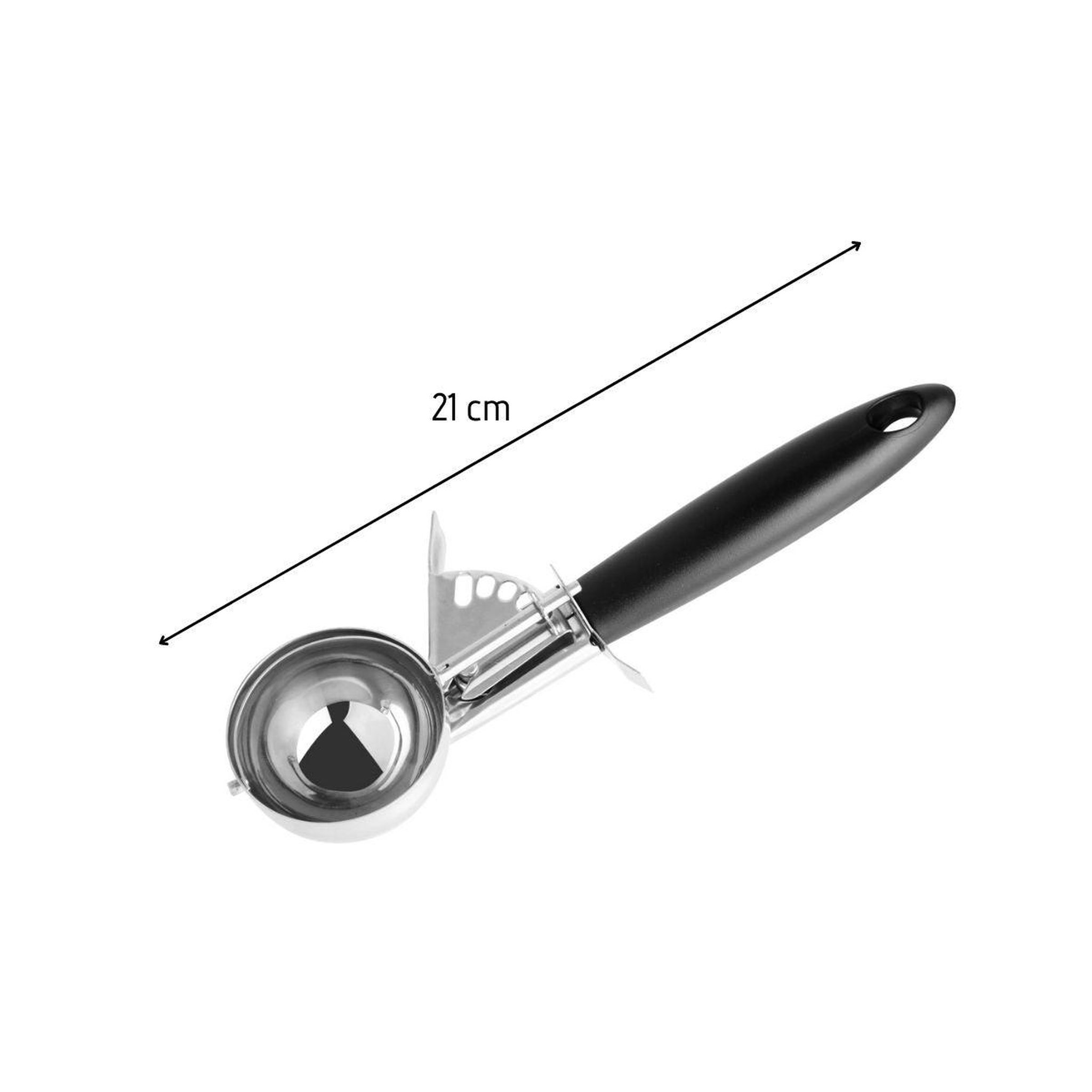 Voir la diapositive 3 : Fackelmann Set de 2 ustensiles de cuisine cuillère à glace professionnelle et cuillère à glace inox fackelmann basic