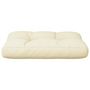 Voir la diapositive 5 : VIDAXL Coussin de palette creme 60x40x12 cm tissu