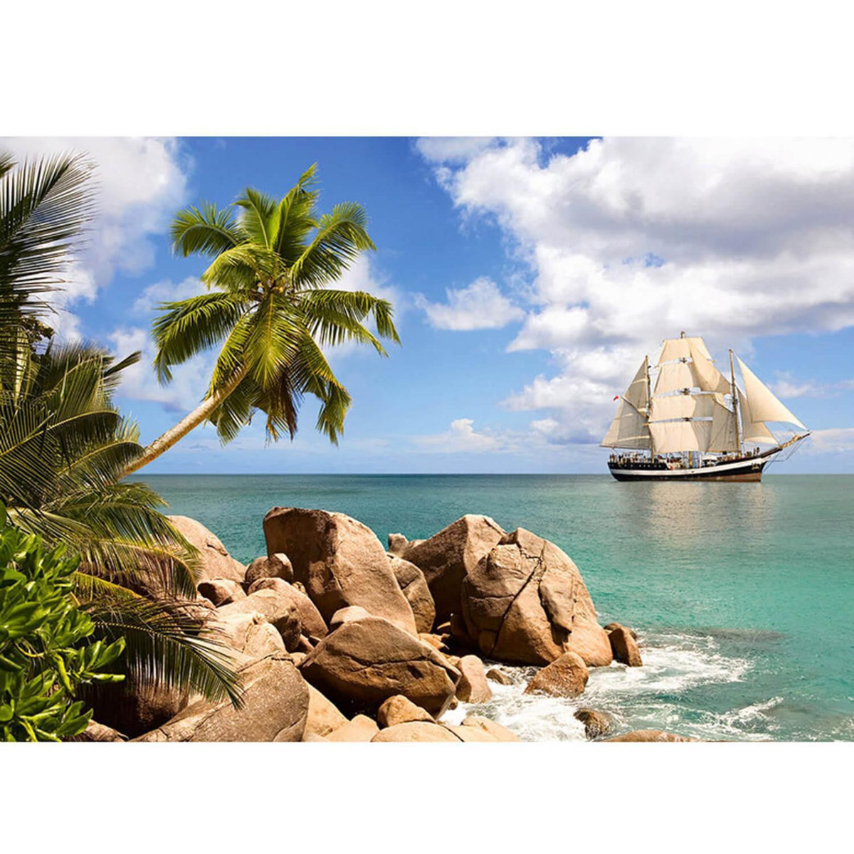 Castorland Puzzle 1500 pièces : Naviguer au Paradis