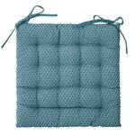 ATMOSPHERA Galette de Chaise  Otto  38x38cm Bleu Canard