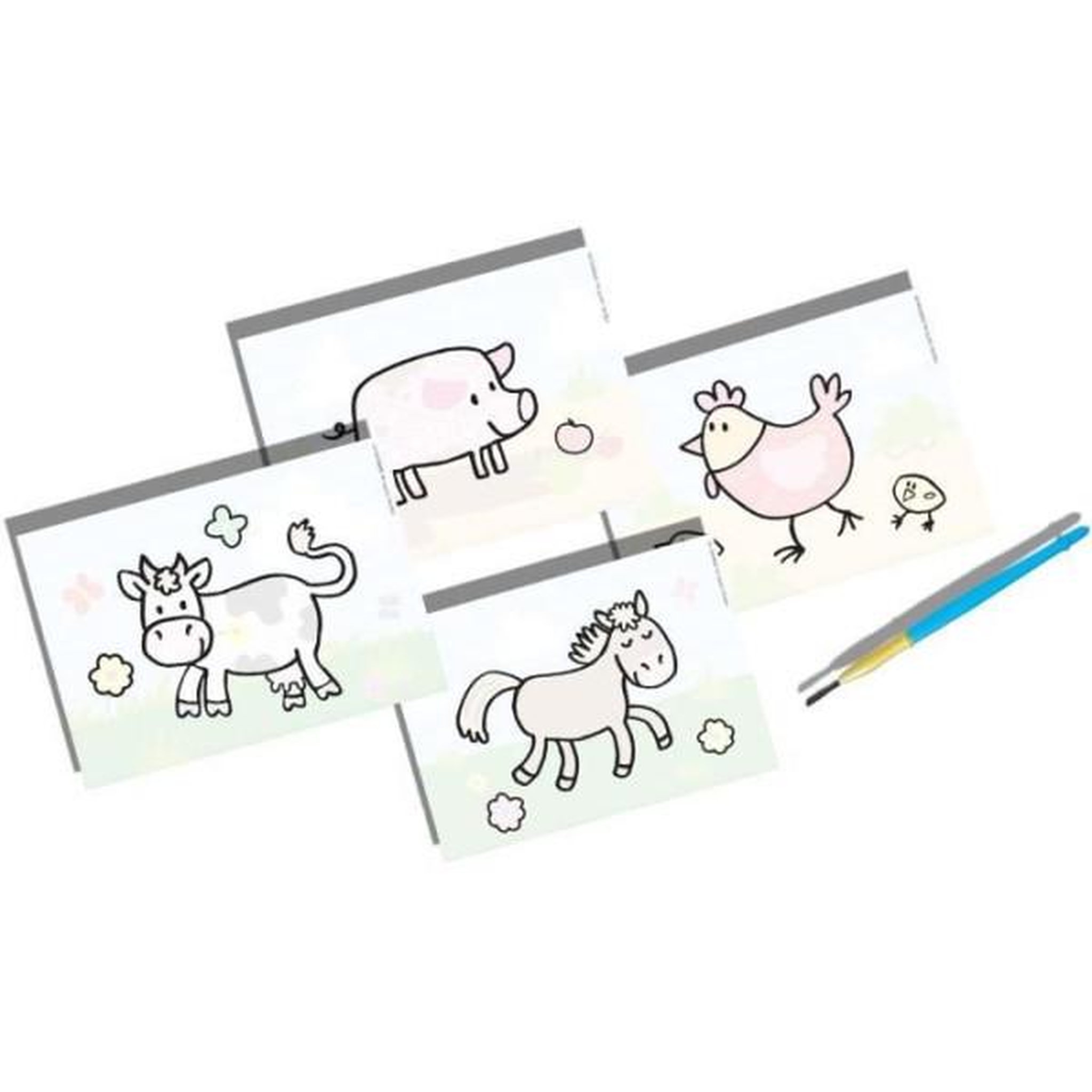 Voir la diapositive 4 : SES Creative SES CREATIVE - 14455 - Coloriage a l'eau - Animaux de la Ferme