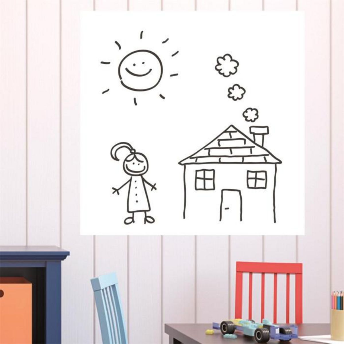 Paris Prix Rouleau Adhésif & Feutre  Découpe  45x100cm Blanc