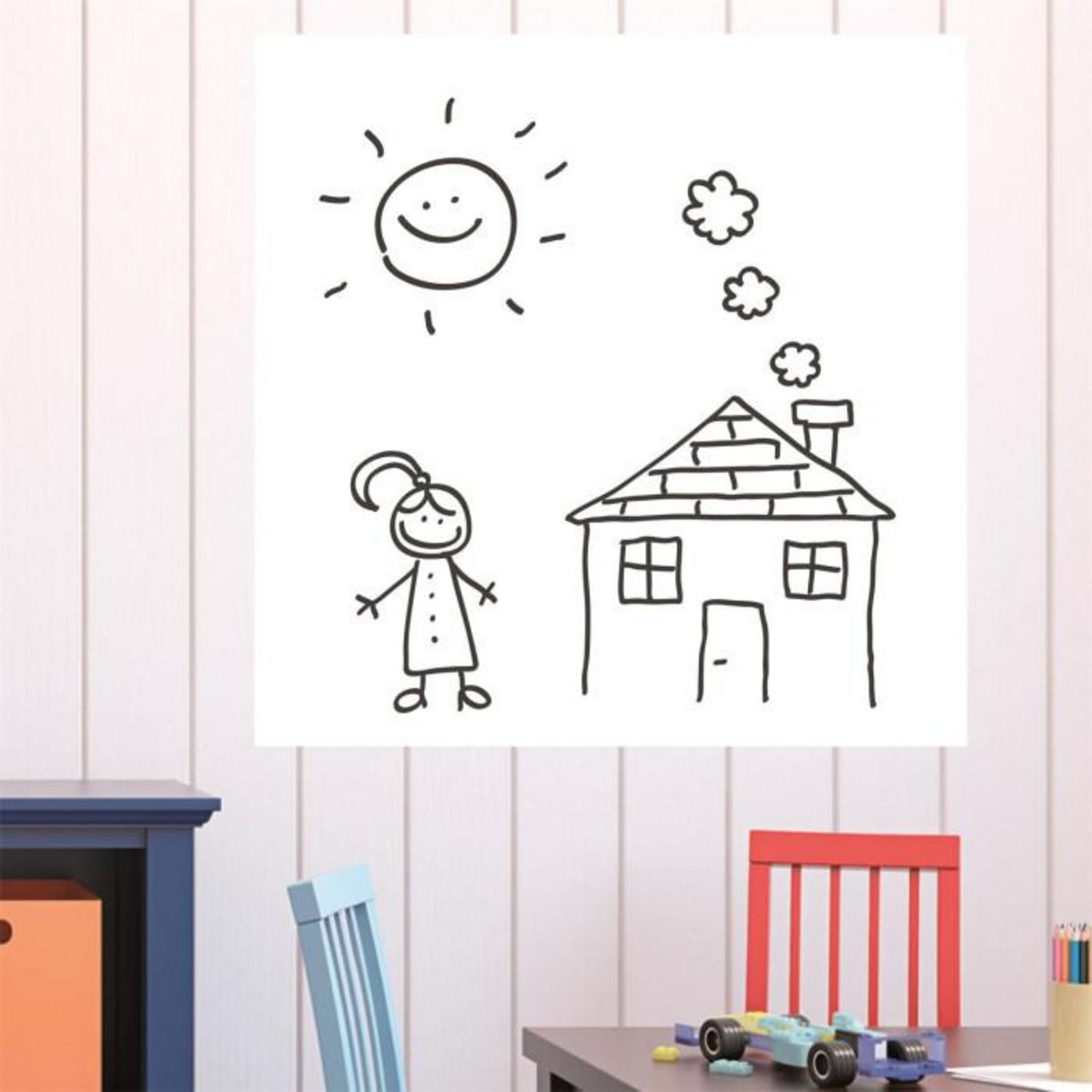 Paris Prix Rouleau Adhésif & Feutre  Découpe  45x100cm Blanc