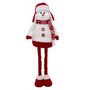 Voir la diapositive 1 : ATMOSPHERA Bonhomme de Neige Télescopique  Soir  82cm Rouge