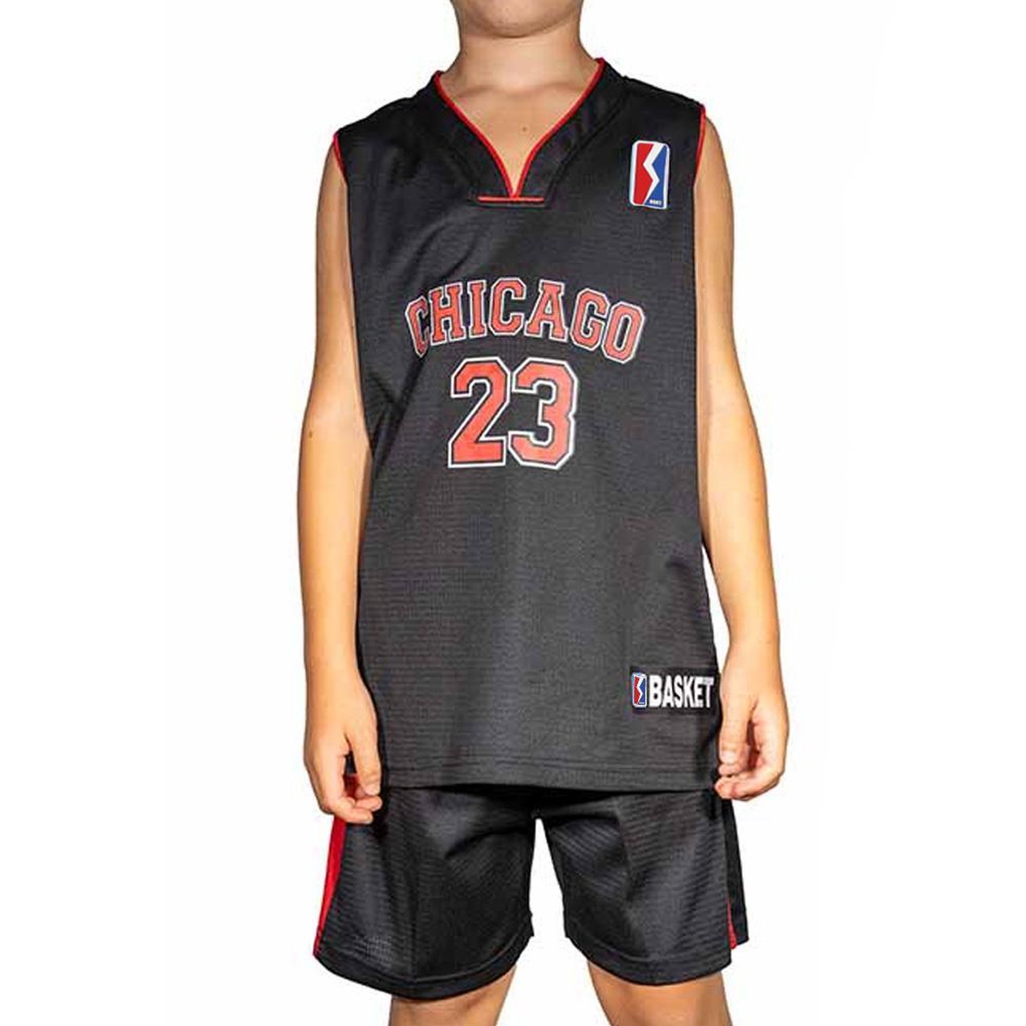 Voir la diapositive 1 : SPORTZONE Chicago Bulls Maillot de basket /Rouge Enfant Sport Zone