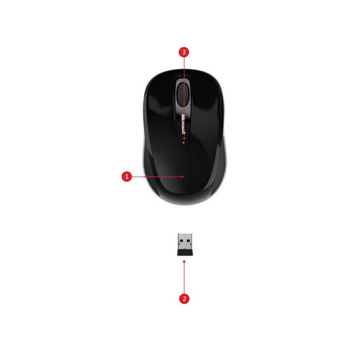 MICROSOFT Souris Wireless Mobile Mouse 3500