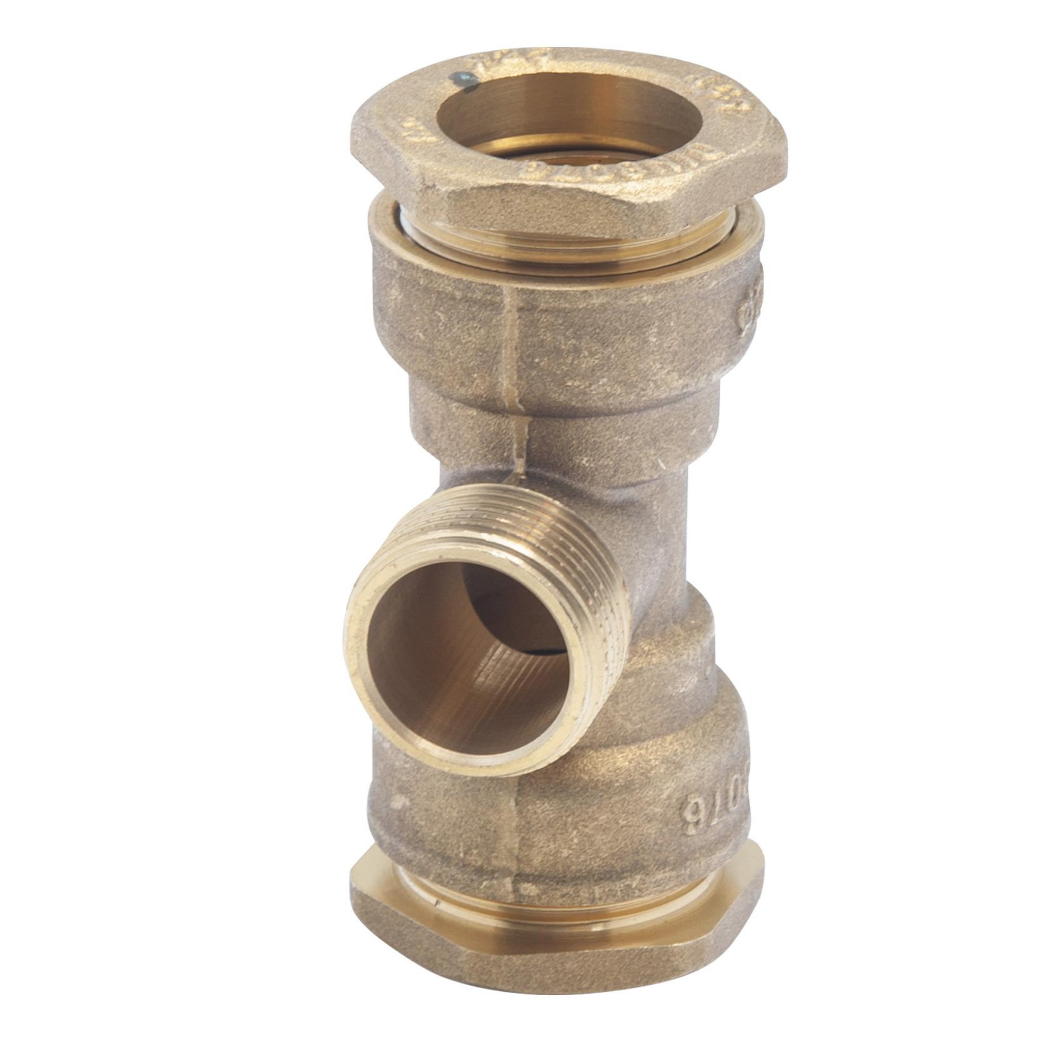 Voir la diapositive 2 : RAIN Raccord laiton té 3-4 m d25 plymouth
