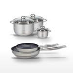 ELO Lot de Poêles 24/28cm et Faitouts 12/20/24cm Elo Profi Therm Platinum