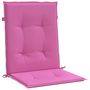 Voir la diapositive 5 : VIDAXL Coussins de chaise a dossier bas lot de 6 rose tissu